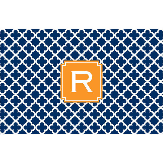 Navy Bristol Tile Placemats